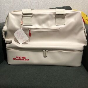 👻 BÉIS Lonely ghost weekender in ghost white 👻